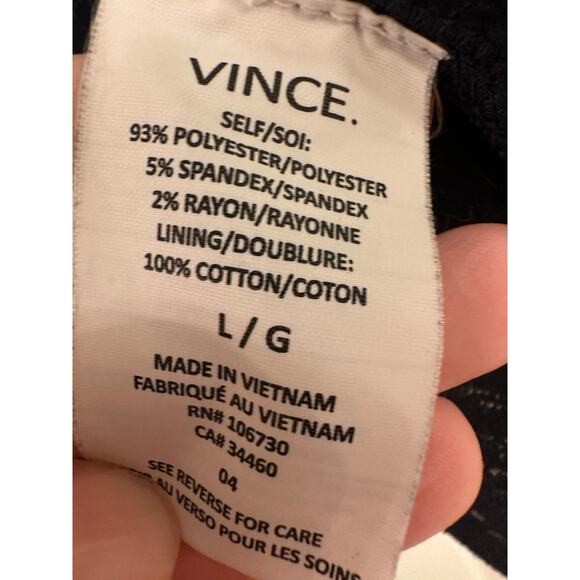 Vince Men’s Full Zip Hoodie Jacket Navy Heather Sz Large - Picture 4 of 4